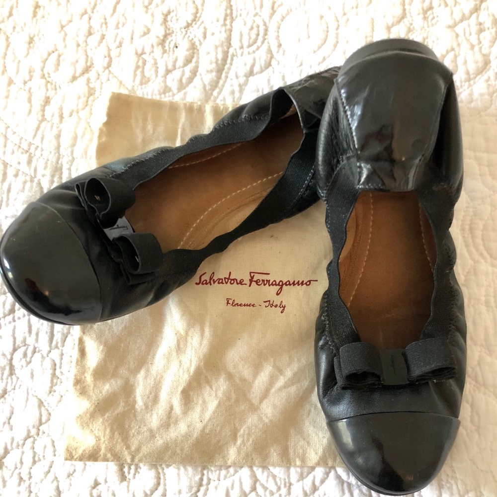 Salvatore Ferragamo Foldaway Ballet Flats